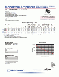 Datasheet GALI-39+ производства Mini-Circuits